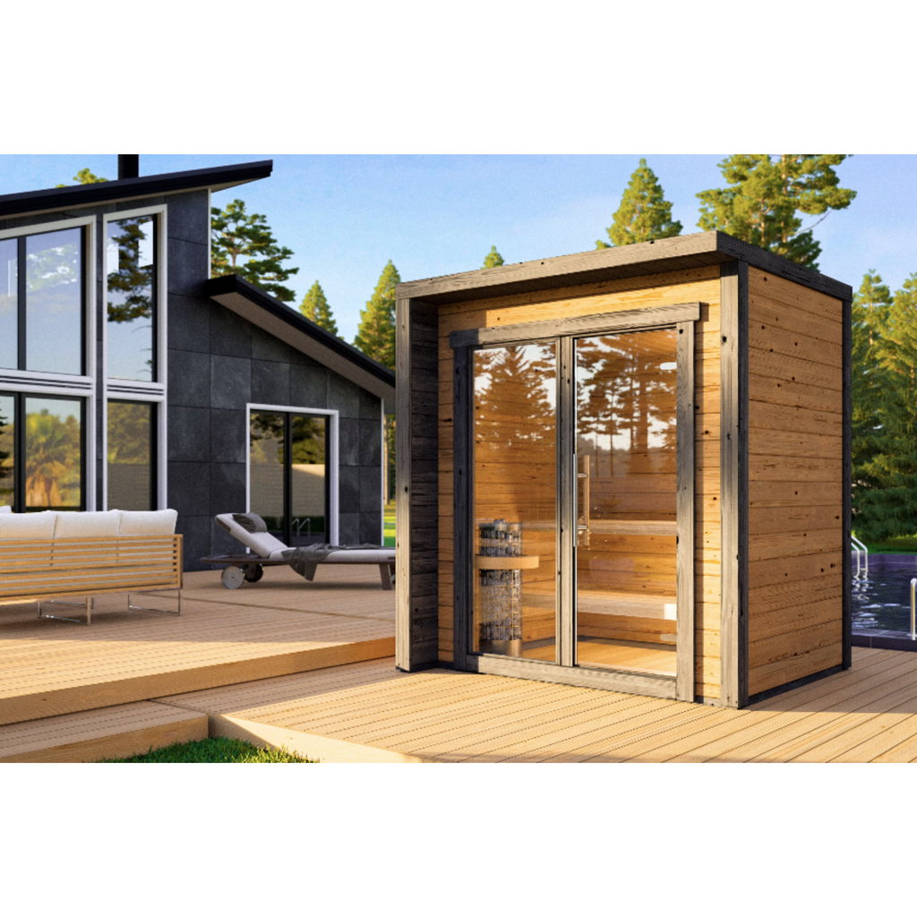 Blocksauna Core — Moderne Premium Outdoor Sauna