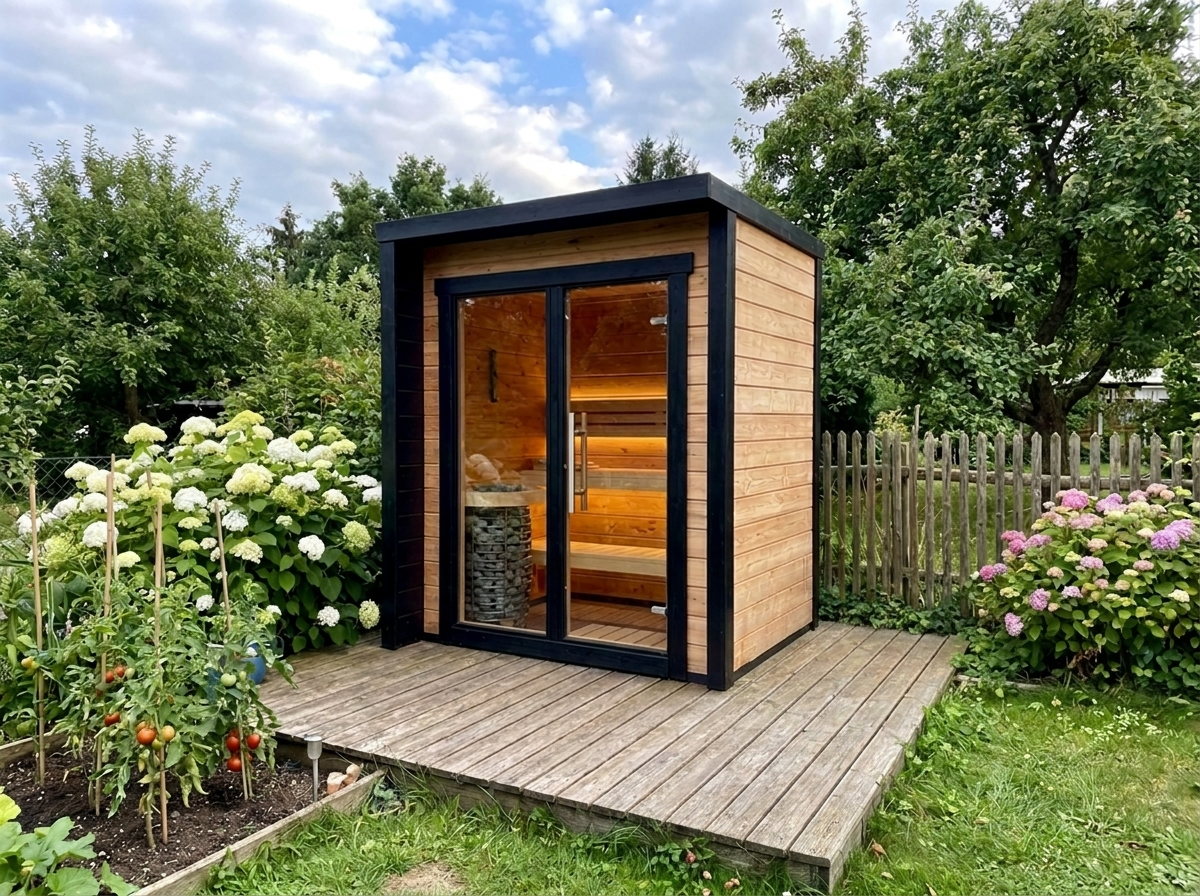 Blocksauna Core — Moderne Premium Outdoor Sauna