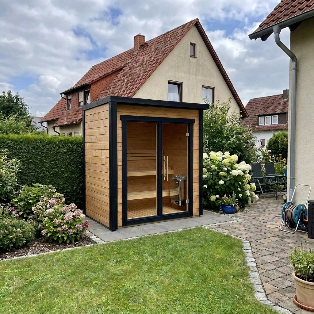Blocksauna Core — Moderne Premium Outdoor Sauna